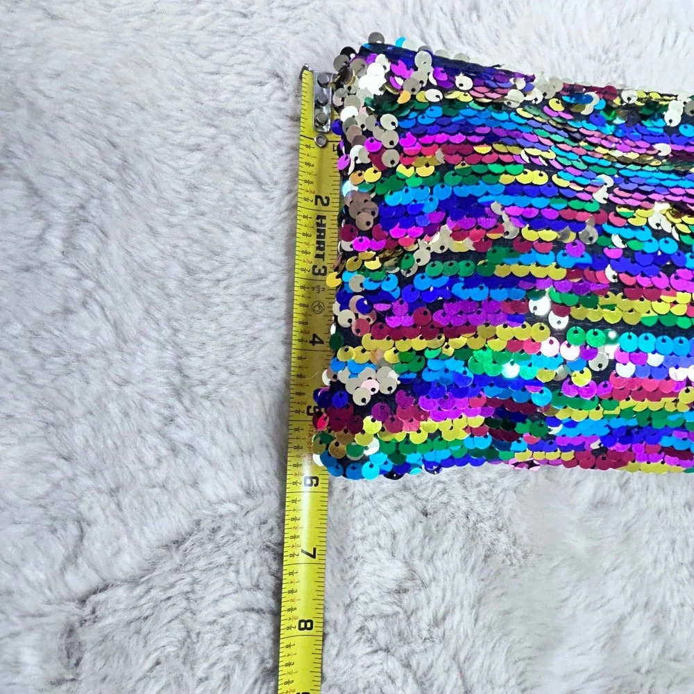 Sparkling Sequin Cosmetic Pouch Bag Clutch/Purse Mermaid Flip Flop Sequin‎